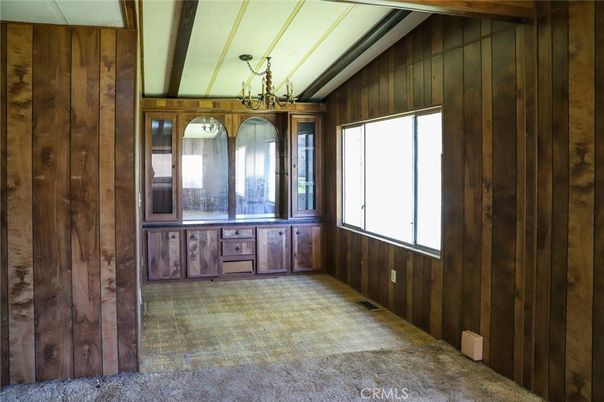 Chandelier, Empty room, Interior, Wooden Walls