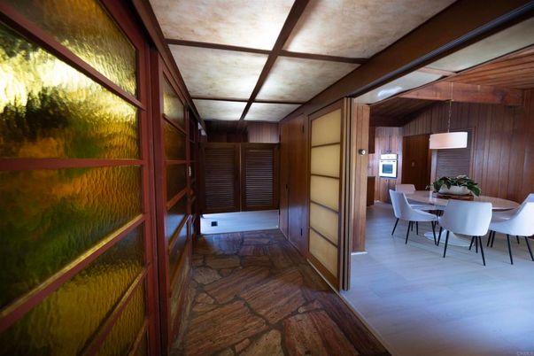 Dining room, Interior, Wooden Walls