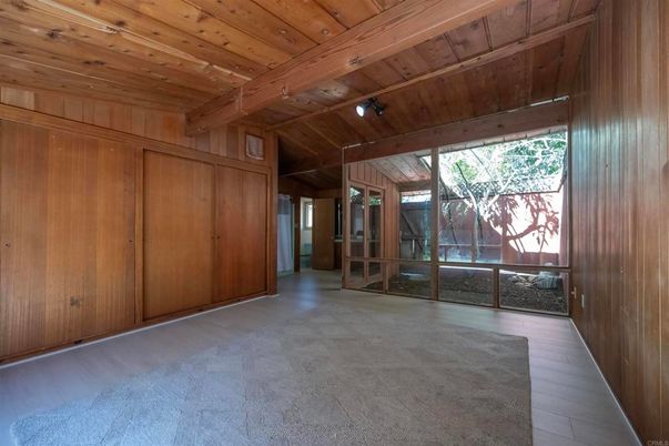 Empty room, Interior, Wooden Beams, Wooden Ceilings, Wood Texture Flooring, Wooden Walls