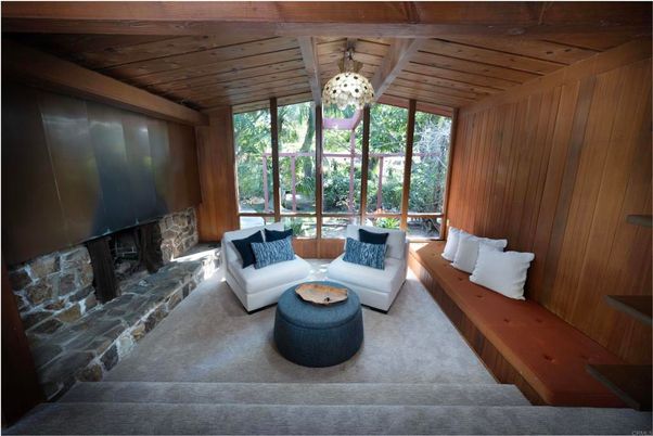 Fireplace, Interior, Living room, Wooden Ceilings, Wooden Walls