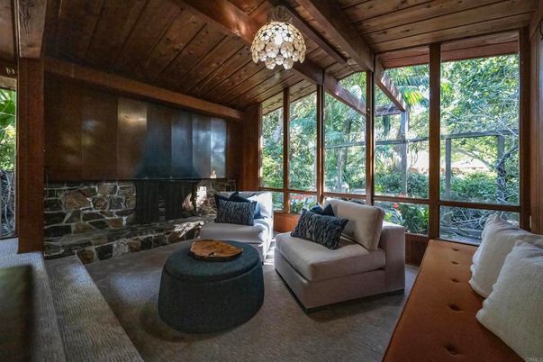 Chandelier, Fireplace, Interior, Living room, Wooden Beams, Wooden Ceilings