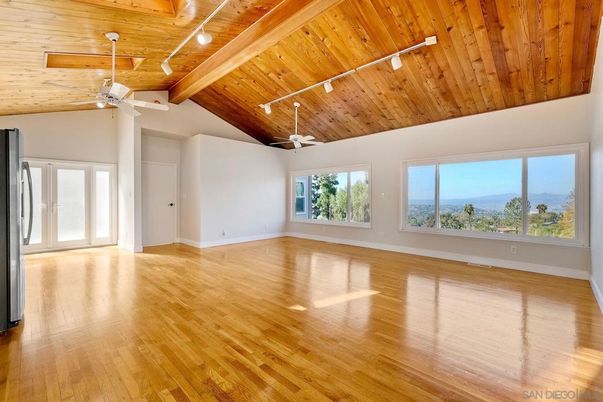 Empty room, Interior, Wooden Beams, Wooden Ceilings, Wood Texture Flooring
