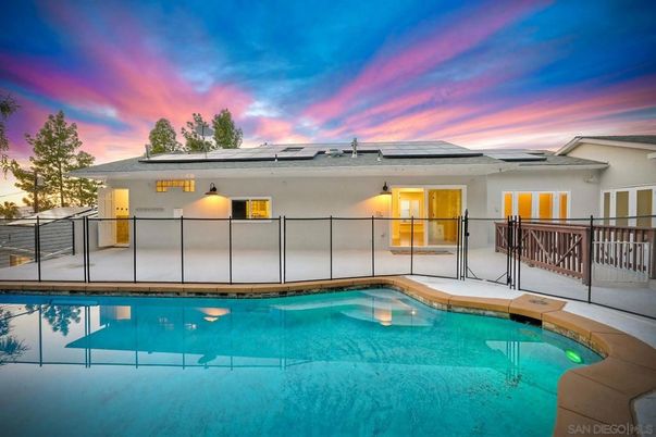 Exterior, Pool, Solar Panels