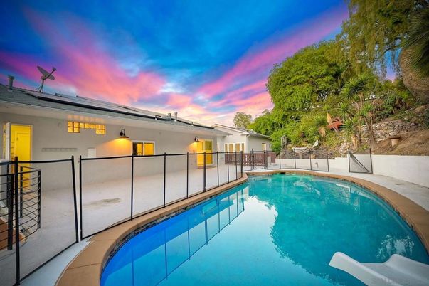 Exterior, Pool, Solar Panels