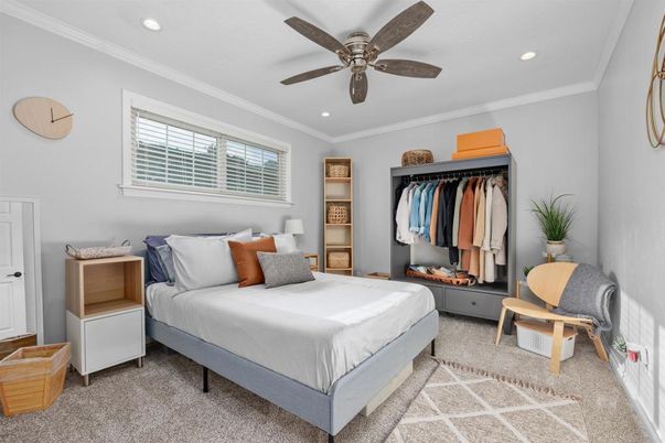 Bedroom, Interior, Recessed Lighting