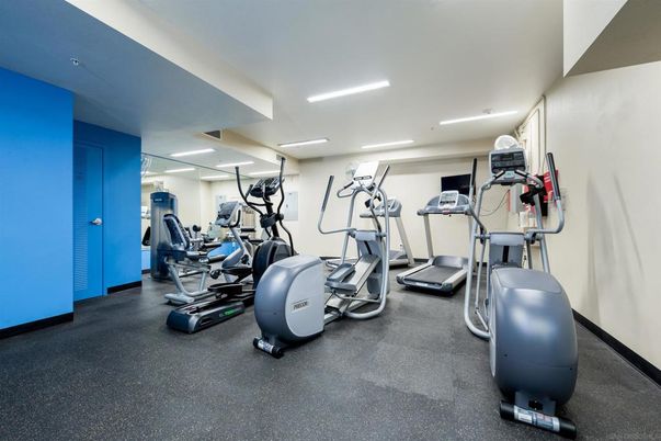 Fitness Equipment, Gym, Interior, Recessed Lighting