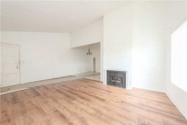Empty room, Fireplace, Interior, Wood Texture Flooring