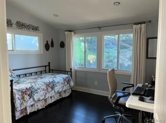 Bedroom, Home Office, Interior, Recessed Lighting, Wood Texture Flooring