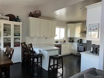 Dining room, Interior, Kitchen, Recessed Lighting, Wood Texture Flooring