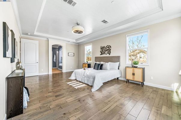 Bedroom, Interior, Wood Texture Flooring