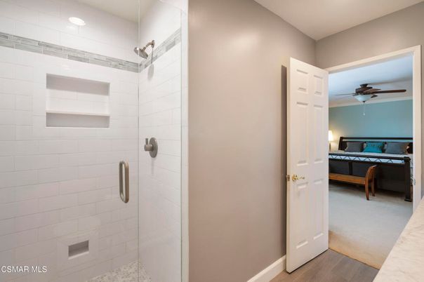 Bathroom, Bedroom, Interior, Recessed Lighting, Wood Texture Flooring