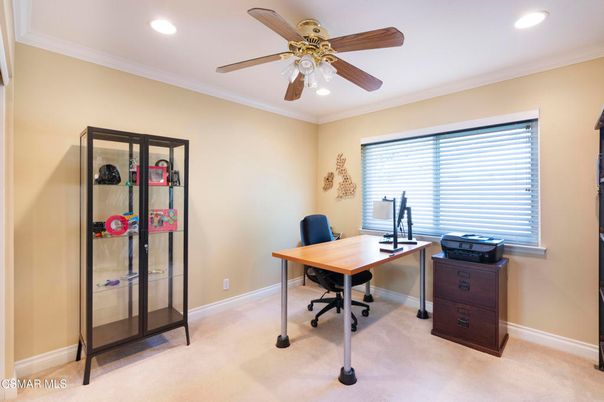 Home Office, Interior, Recessed Lighting