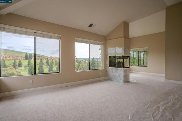 Empty room, Fireplace, Interior