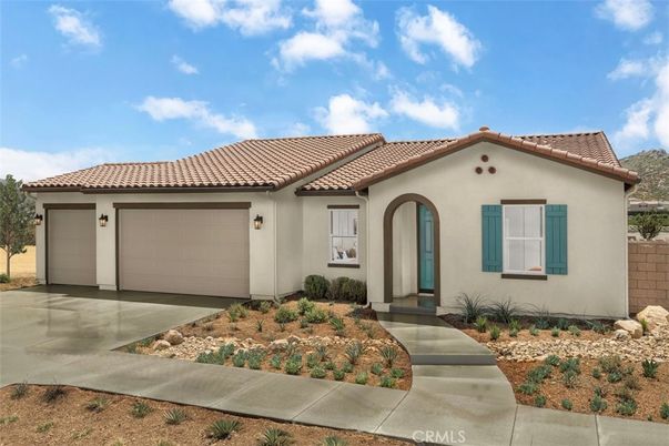 Attached, Exterior, Facade, Spanish Mediterranean