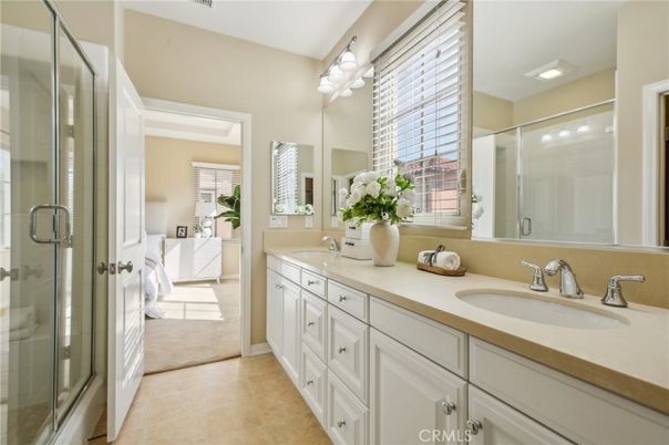 Bathroom, Dual Sink Vanities, Glass Shower, Interior