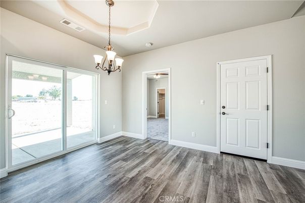 Chandelier, Empty room, Interior, Wood Texture Flooring