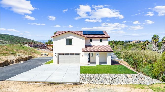 Attached, Exterior, Facade, Solar Panels, Mediterranean