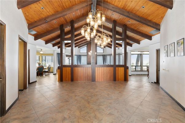Chandelier, Dining room, Interior, Pendant Lights, Wooden Beams, Wooden Ceilings