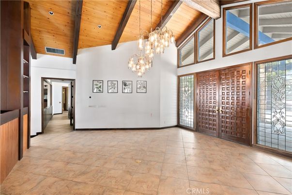 Chandelier, Interior, Wooden Beams, Wooden Ceilings