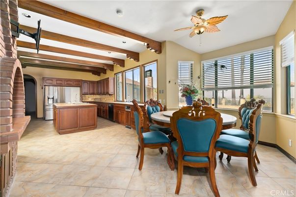 Dining room, Interior, Kitchen, Wooden Beams