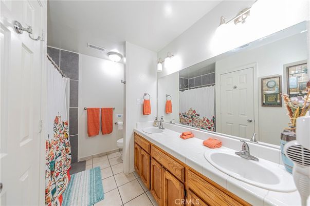 Bathroom, Dual Sink Vanities, Interior, Tile Countertops