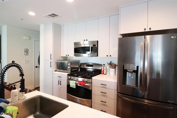 Interior, Kitchen, Recessed Lighting, Stainless Steel Appliances