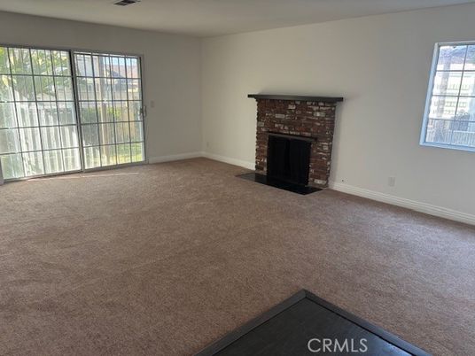 Empty room, Fireplace, Interior