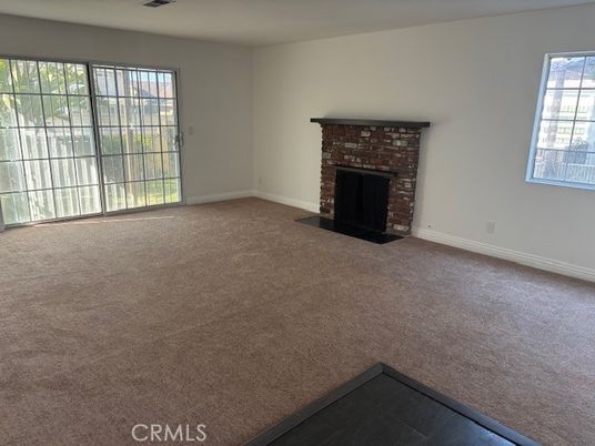 Empty room, Fireplace, Interior