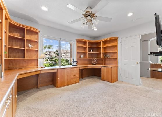 Home Office, Interior, Recessed Lighting