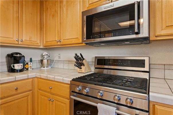 Interior, Kitchen, Stainless Steel Appliances, Tile Countertops