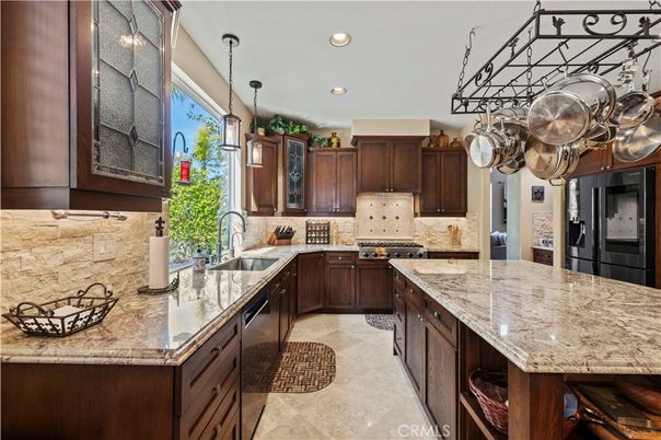 Interior, Kitchen, Pendant Lights, Recessed Lighting, Stainless Steel Appliances