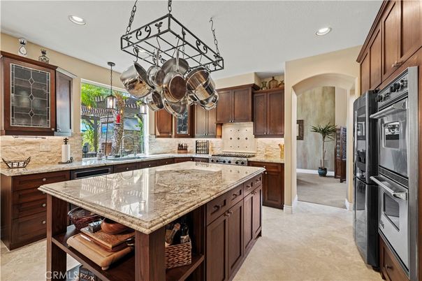 Interior, Kitchen, Pendant Lights, Recessed Lighting, Stainless Steel Appliances
