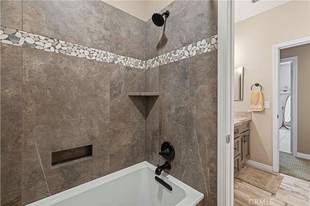 Bathroom, Interior, Wood Texture Flooring