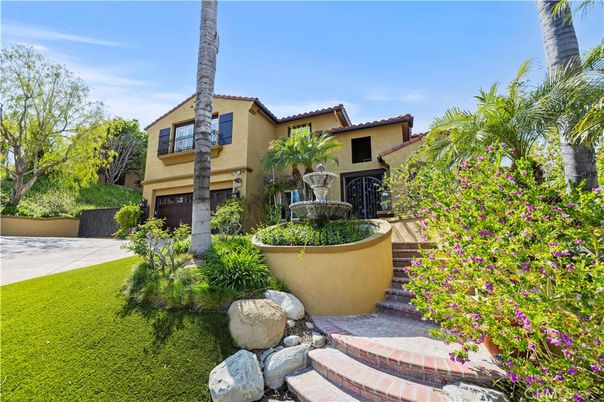 Attached, Backyard, Exterior, Facade, Mediterranean