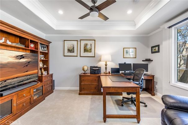 Home Office, Interior, Recessed Lighting