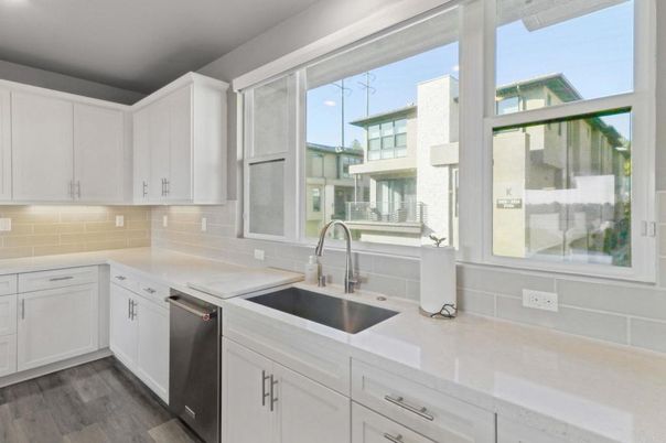 Interior, Kitchen, Wood Texture Flooring