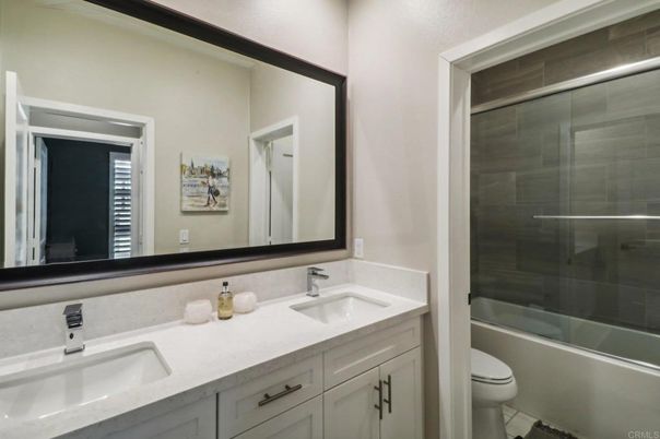 Bathroom, Dual Sink Vanities, Glass Shower, Interior