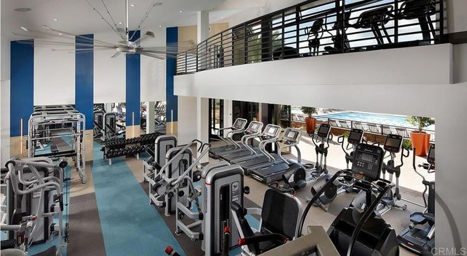 Fitness Equipment, Gym, Interior, Recessed Lighting