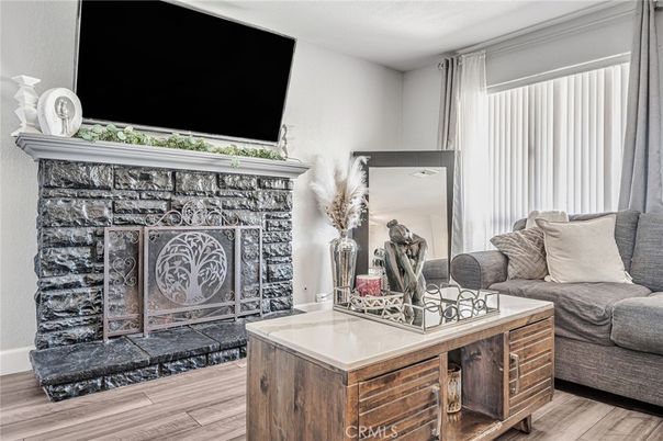 Fireplace, Interior, Wood Texture Flooring