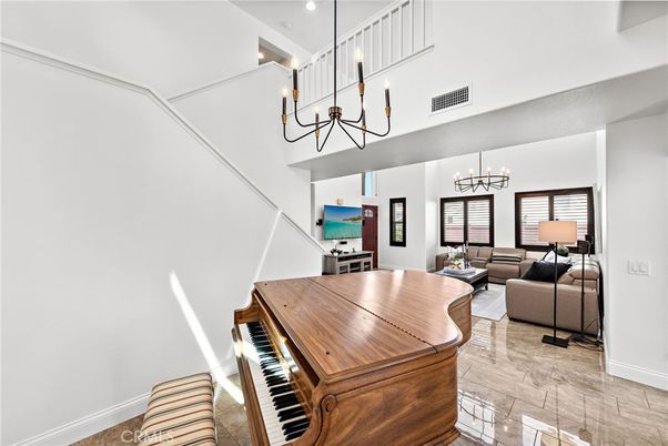 Chandelier, Interior, Living room, Pendant Lights, Piano