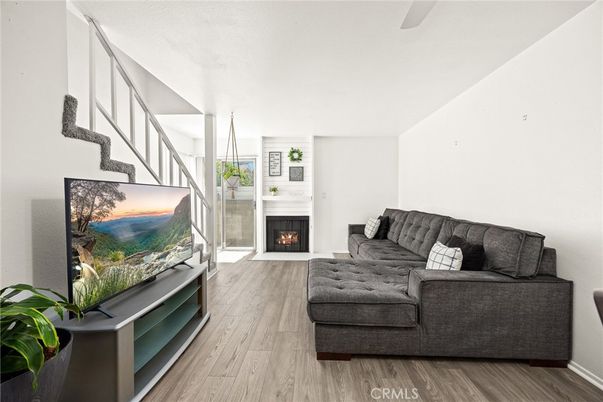 Fireplace, Interior, Living room, Wood Texture Flooring