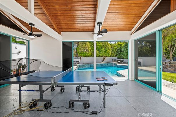 Game Room, Interior, Pool, Sun Room, Wooden Ceilings