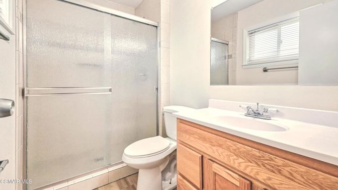 Bathroom, Glass Shower, Interior, Wood Texture Flooring