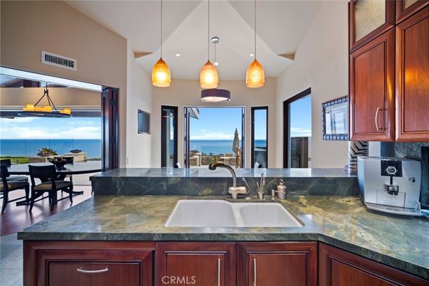Dining room, Interior, Kitchen, Pendant Lights, Water