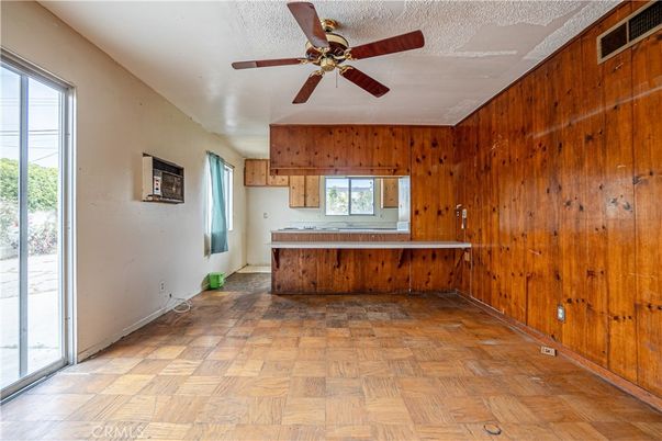 Empty room, Interior, Wood Texture Flooring, Wooden Walls