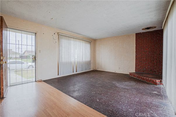 Empty room, Interior, Stone Walls, Wood Texture Flooring