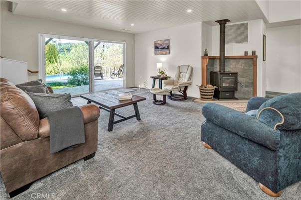Fireplace, Interior, Living room, Recessed Lighting