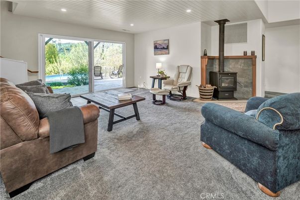 Fireplace, Interior, Living room, Recessed Lighting