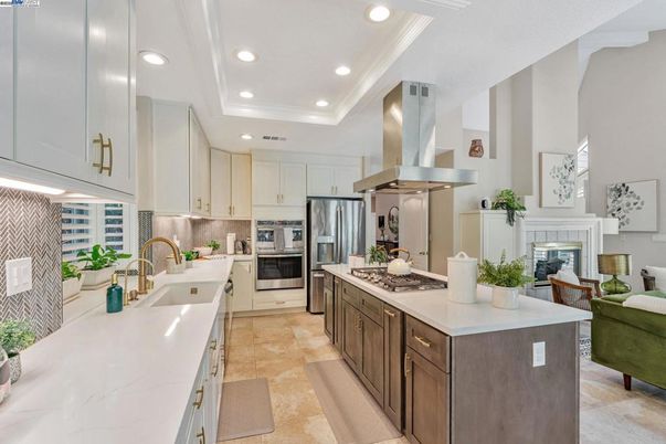 Interior, Kitchen, Recessed Lighting, Stainless Steel Appliances
