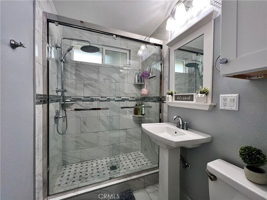 Bathroom, Glass Shower, Interior, Marble Walls